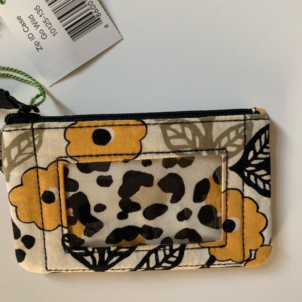 NWT Vera Bradley Change Purse Yellow White Black